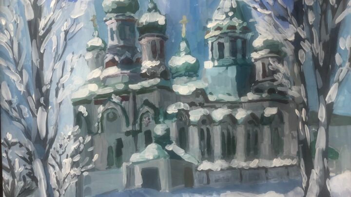 Крупенько София МБУ ДО «ДХШ №3 г. Иркутска» «Зима». Педагог - Присяжникова Регина Геннадьевна.