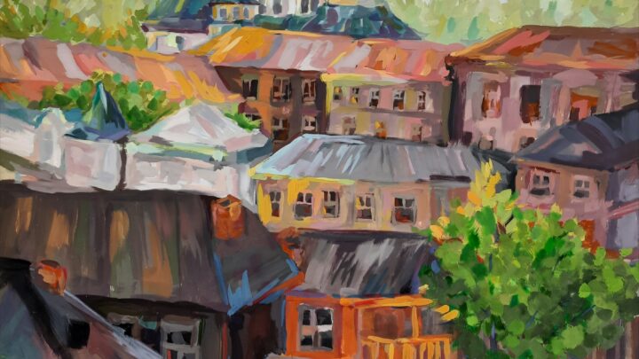 Бояркина Нина МБУ ДО «ДХШ №4 г. Иркутска» «Крыши родного города» Педагог Левенец Маргарита Сергеевна