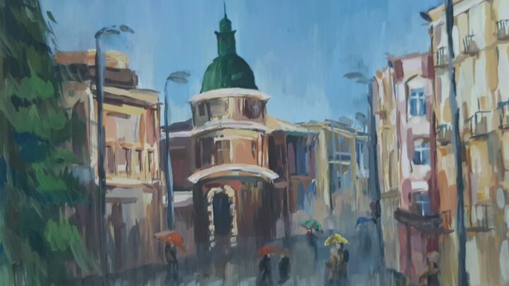 Девятирикова Дарья МБУ ДО «ДХШ №4 г. Иркутска» «Дождливый Иркутск» Педагог - Дергаусова Ирина Мирославовна