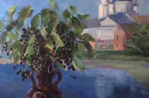 «Черёмуха созрела. Церковь в Тельме» Юхимчук Лариса Владимировна МБУ ДО «ДХШ» г. Усолье- Сибирское