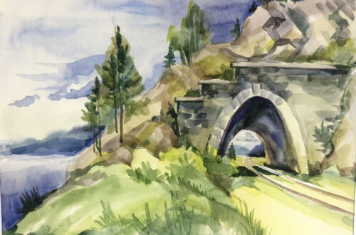 «Туннель на Байкале» Кураптева Тамара Петровна. МБУ ДО «ДХШ №2» г. Черемхово